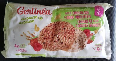 Galettes de riz chocolat blanc et fruits rouges