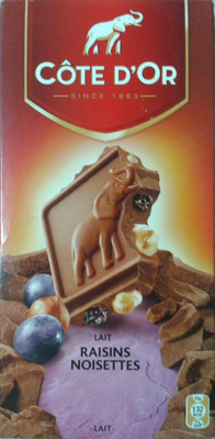 Lait Raisins Noisettes