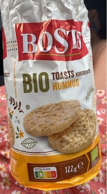 Bio toasts kikkererwten
