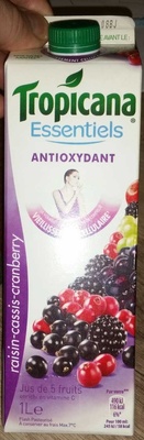 Essentiels antioxydant raisin cassis cranberry