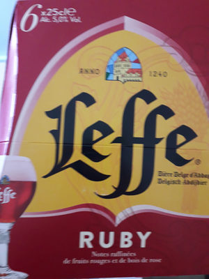 Ruby bière belge - Alc. 5.0% Vol.