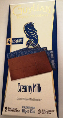 Belgian Chocolates Creamy Milk Bars 4 x (100g)