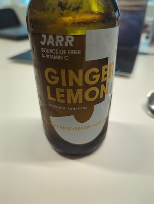 Sparkling Kombucha Ginger Lemon