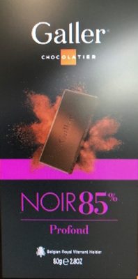 Tablette Galler Noir 85% Profond