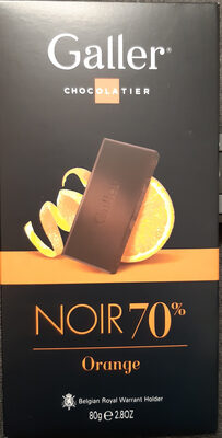 Tablette Galler Noir 70% Orange
