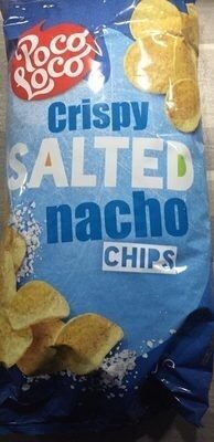 Crispy salted nacho chips