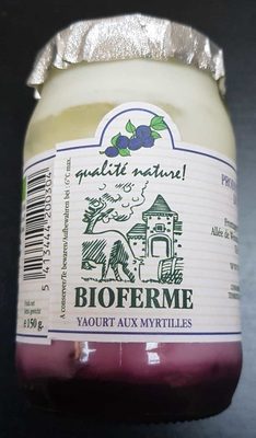 Yaourt aux myrtilles