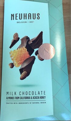 Milk chocolate almonds california & acacia honey