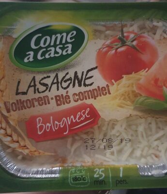Lasagne Bolognese volkoren