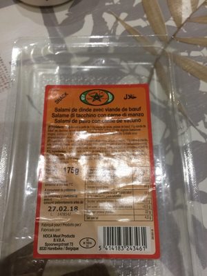 Salami de dinde avec viande de boeuf