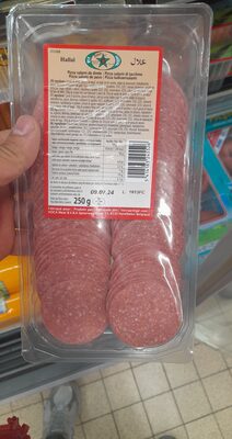 Pizza salami de dinde avec viande de boeuf