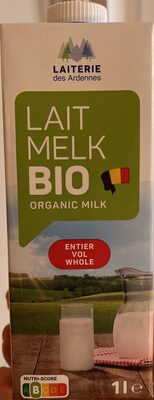 Lait bio entier