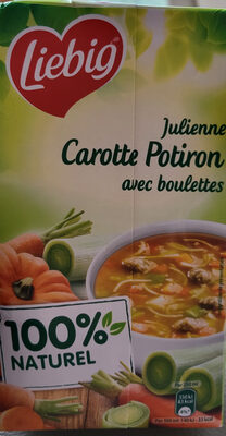 Soupe Julienne Carottes-potirons Avec Boulettes
