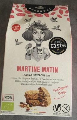 Biscuit petit dejeuner à l'avoine et aux raisins