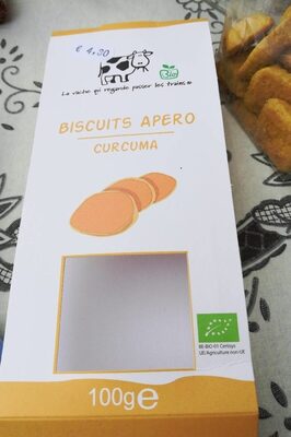 Biscuits apéro curcuma