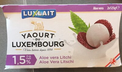 Yaourt du Luxembourg - Aloe vera Litchi - 2 x 125 g