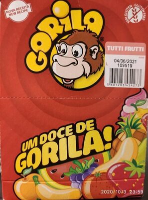 Pastilha Gorila Tutti Frutti