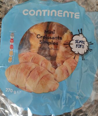 Mini Croissants Simples Massa Folhada