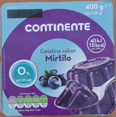 Gelatina Sabor Mirtilo
