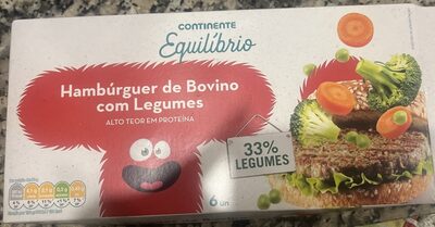 Hambúrguer de Bovino com Legumes