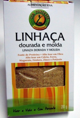 Linhaça dourada e moída