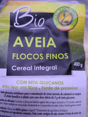 Bio Aveia Flocos Finos Cereal Integral