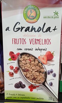 a Granola + deliciosa de Frutos Vermelhos com cereais integrais