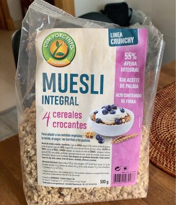 Muesli integral 4 cereales crocantes