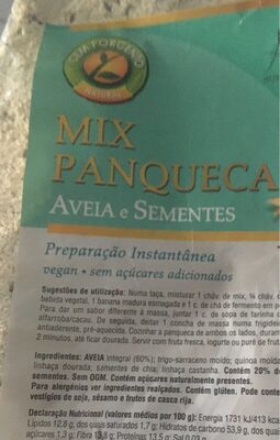 Mix Panquecas Aveia e Sementes