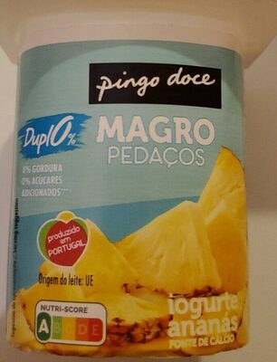 Iogurte Ananás Magro Pedaços