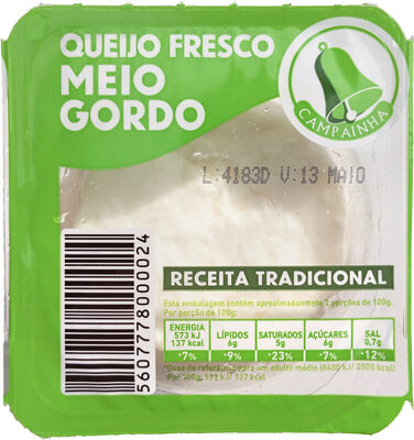 Queijo Fresco Meio Gordo
