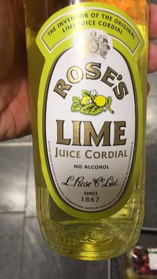 Lime juice cordial