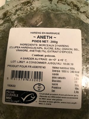 Hareng en marinade