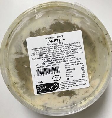 Hareng en sauce Aneth