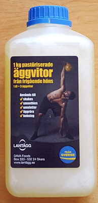 Pastöriserade äggvitor från frigående höns