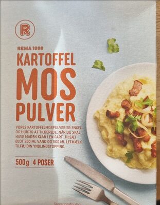 Kartoffelmos Pulver Tilberedt