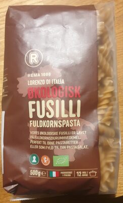 Økologisk Fusilli Fuldkornspasta