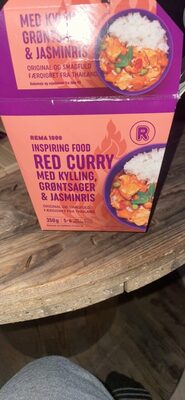 RED CURRY MED KYLLING, GRØNTSAGER & JASMINRIS