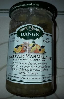 Confiture de gingembre avec citron et orange