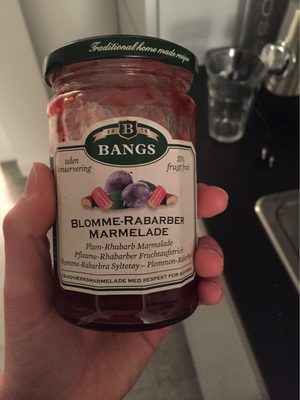 Marmelade blomme-rabarber prune rhubarbe