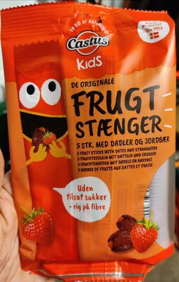 Frugt Stænger med Dadler og Jordbær