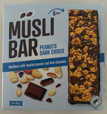 Müsli bar Peanuts Dark Choco