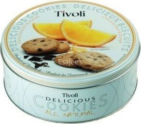 Tivoli Dark Chocolate & Orange Cookies Tin