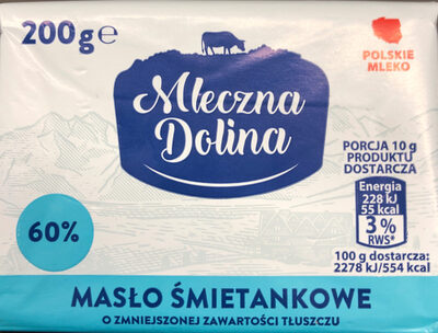 Reduced-fat creamery butter