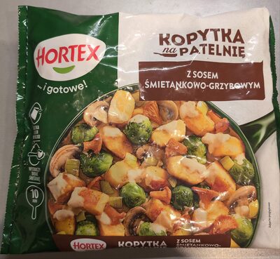 Kopytka na patelnię z sosem śmietankowo-grzybowym