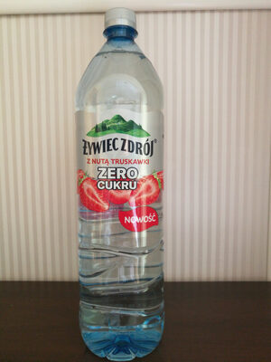 Żywiec Zdrój z Nutą, zero cukru. Napój niegazowany o smaku truskawkowym