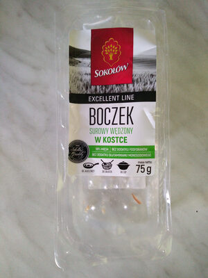 Boczek surowy wędzony w kostce