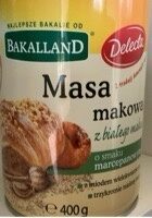 Masa makowa z białego maku o smaku marcepanowym
