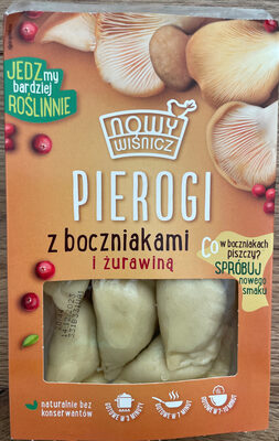 Pierogi z boczniakami i żurawiną