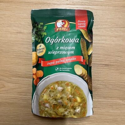 Ogórkowa z mięsem wieprzowym